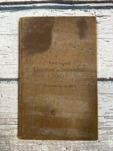 Antique five place logarithmic - antique,